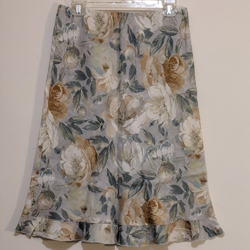 Bryn Walker Midi Linen skirt Size S